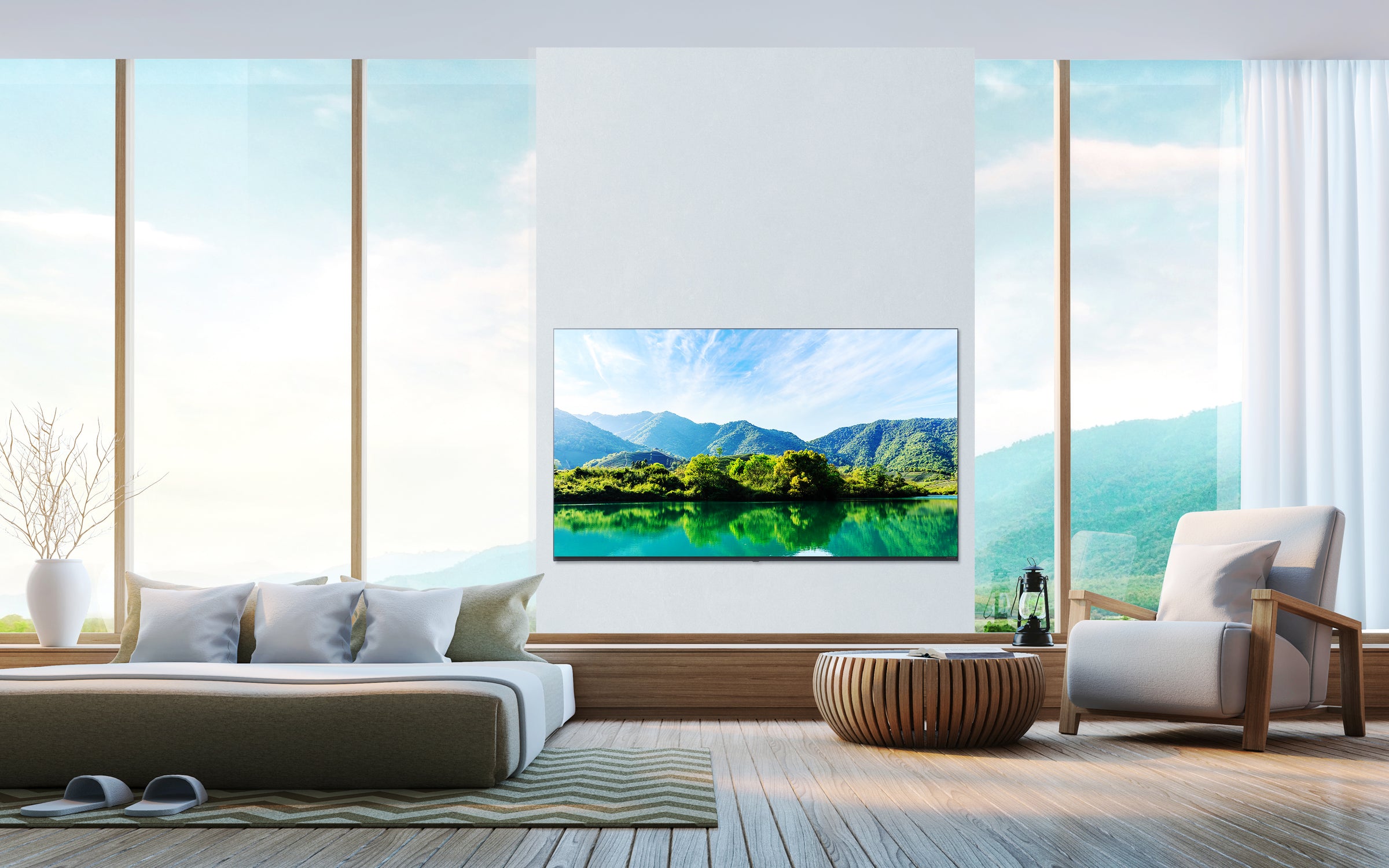 Hospitalty Television in Hotel Room with Ocean View