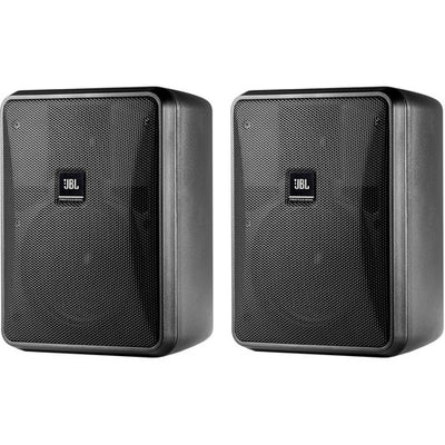 JBL CONTROL 25-1 Compact Indoor/Outdoor Background/Foreground Speaker (Pair, Black)