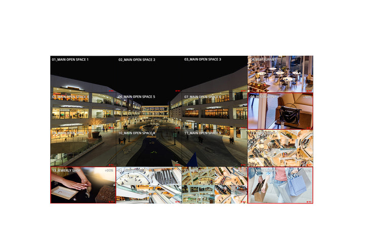 LG 55VSH7J 55" FHD 0.44mm Even Bezel Video Wall Front View Display On with Content