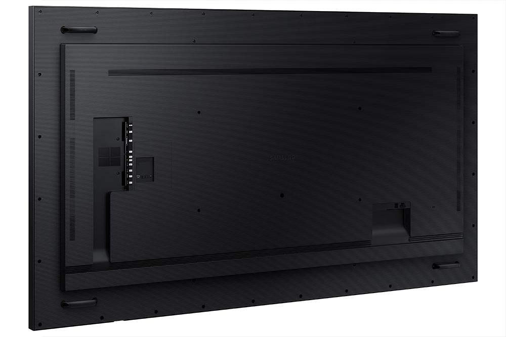 Samsung QB85R-N 85" Edge-Lit 4K UHD Display tilted rear