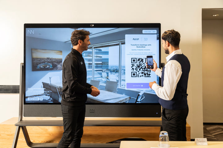 NodesNow 86" interactive 4k Precise Touch whiteboard with built in camera, mic and speaker