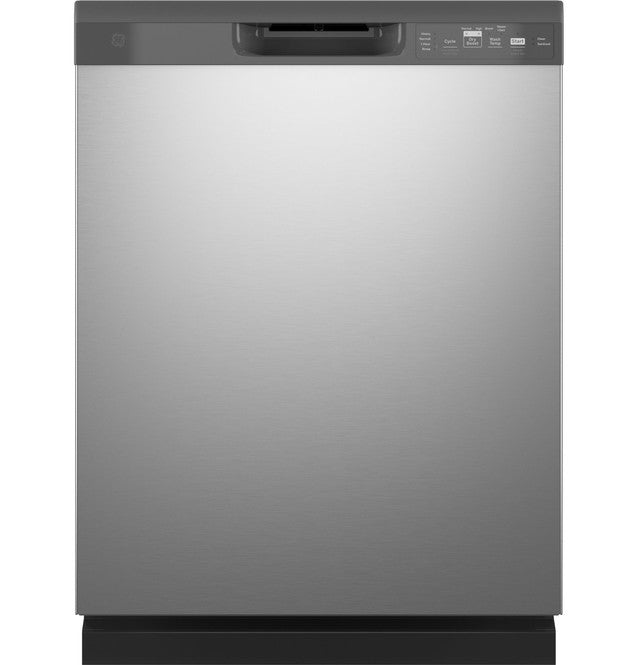 GE GDF535PSRSS 24" Stainless Dishwasher with Front Controls, Steam and Sanitize and Dry Boost