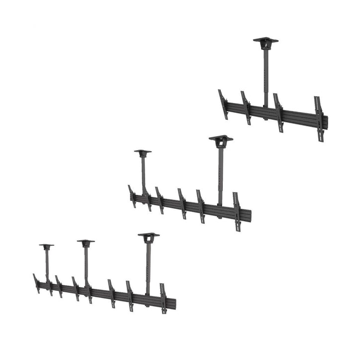 Kanto MBC211T Menu Board Ceiling Mount System for 2  Screens (Portrait or Landscape), up to 600x 400 VESA, 66lbs