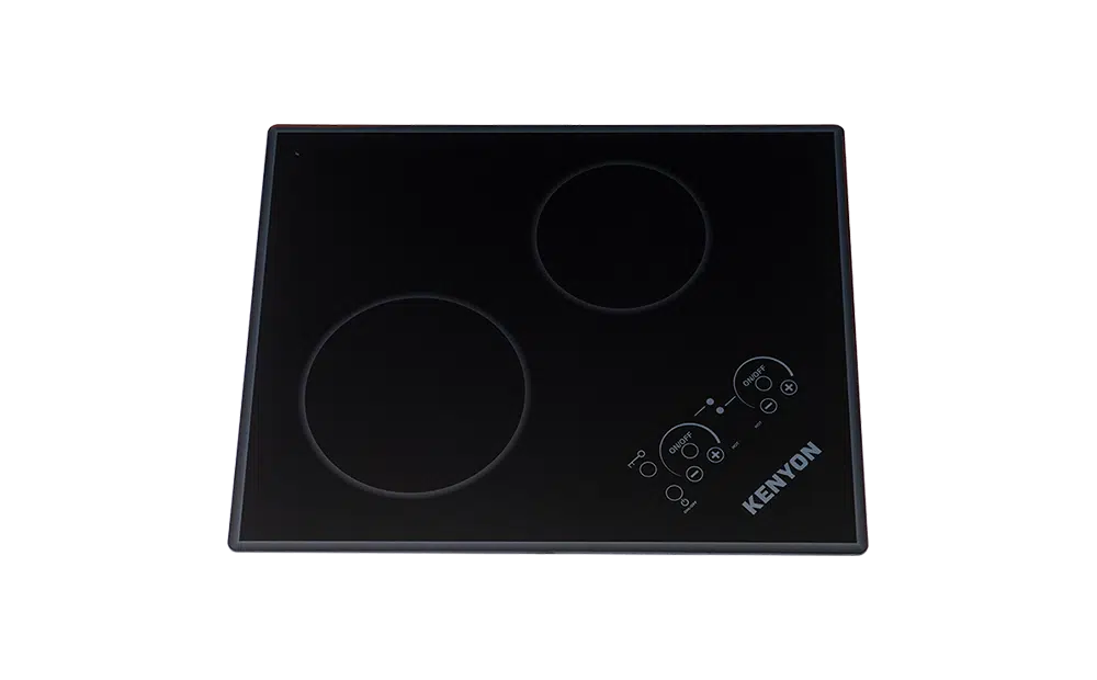 Kenyon B41796 Cooktop Lite-Touch Q Glacier 2 Burner XL in 120V or 240V
