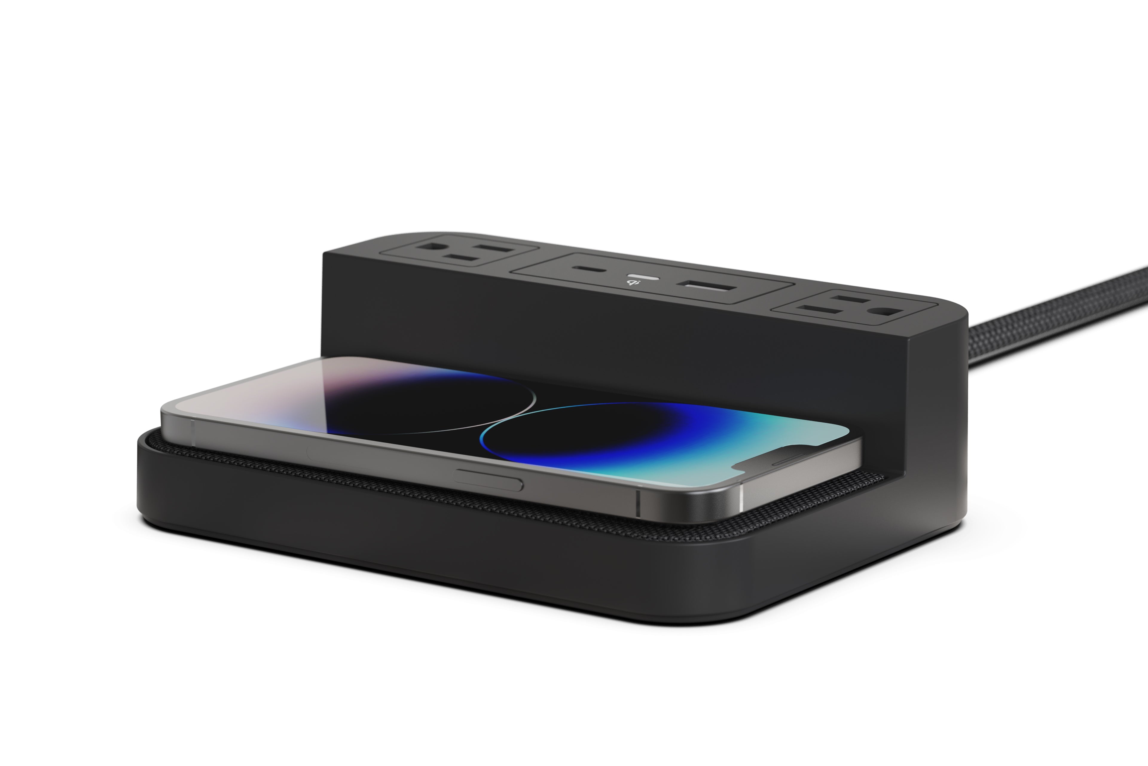 Nonstop Hotel Alarm Clock Alarm Clock with Qi Wireless Charging