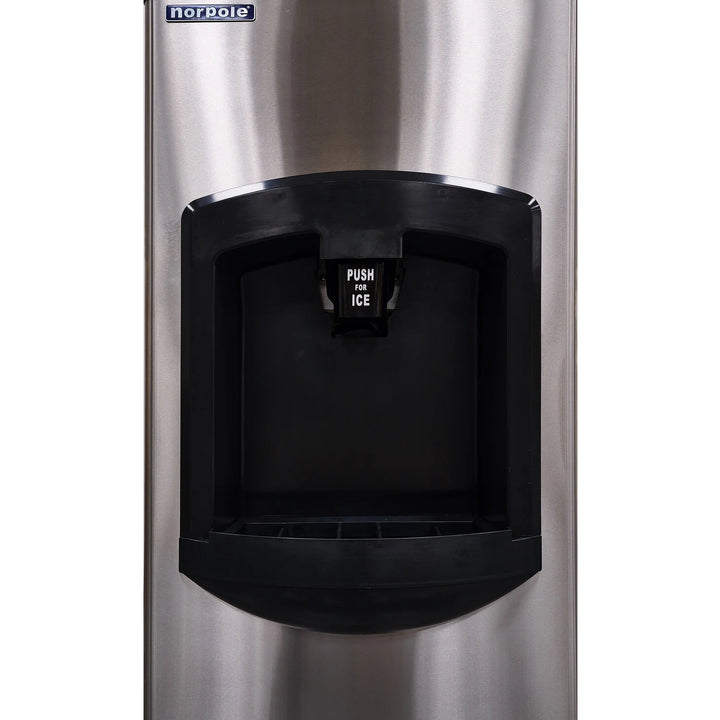 Norpole NPCIM350 350 lb. Ice Maker Head and Ice Dispensing Bin