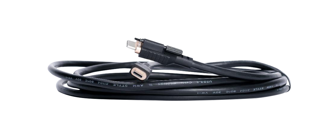 ReThink AV 3m USB-C to USB-C Cable with screw connector and full function for video, data and power