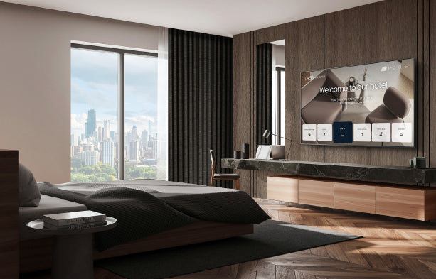 Samsung HU800F 85" AirSlim 4K Smart Hospitality TV with LYNK Cloud and built-in library of OTT apps