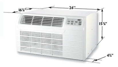 Islandaire EZ26 Series 26" Packaged Terminal AC with heavy duty construction and indoor noise reduction