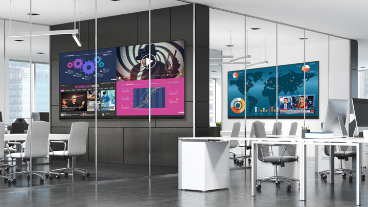 Planar UltraRes L Series 136" Full HD fine pixel pitch LED display.