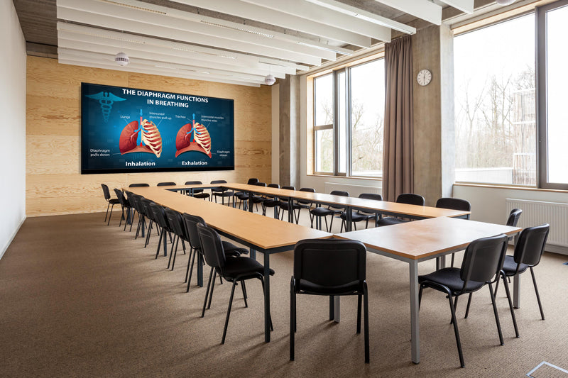 Planar UltraRes L Series 136" Full HD fine pixel pitch LED display.