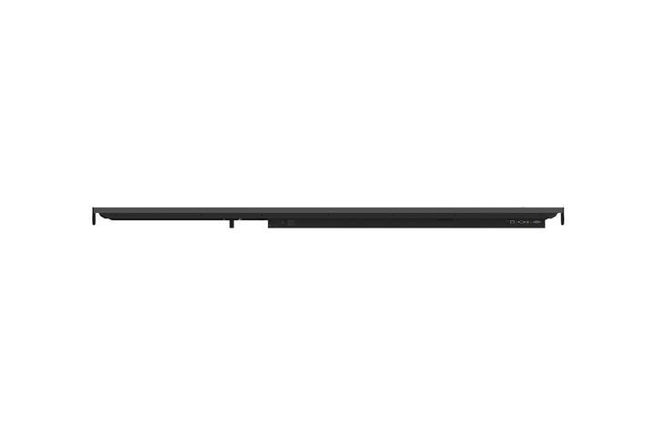 LG 75TR3DJ-B 75" CreateBoard™ 65'' IPS UHD IR Multi Touch Interactive Whiteboard Bottom Up View with Ports