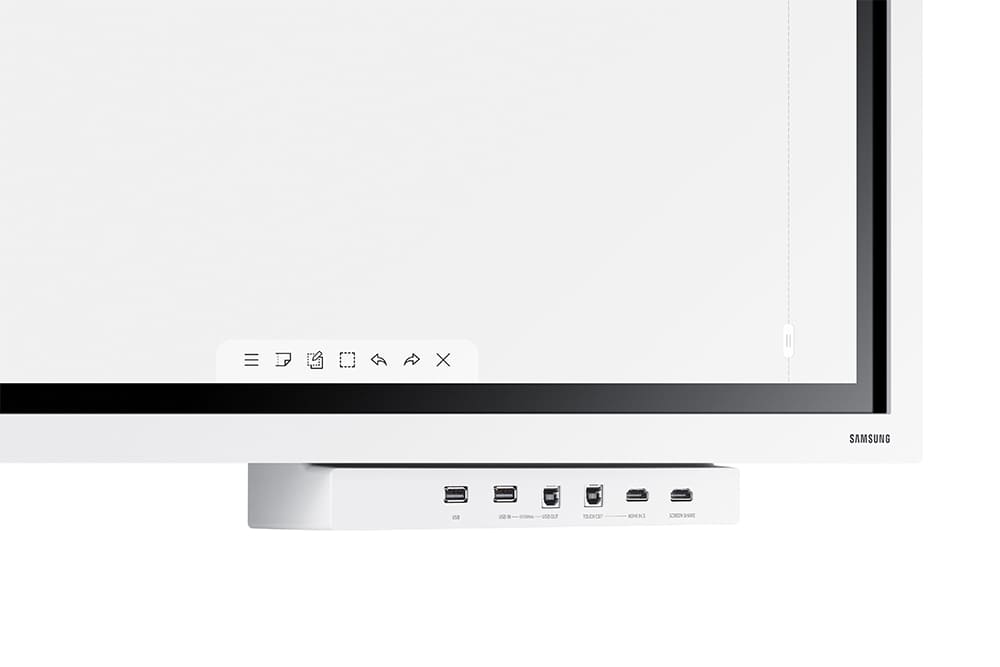Samsung Flip 2 WM65R 65" Diagonal Class WMR Series LED Display Inputs Bar