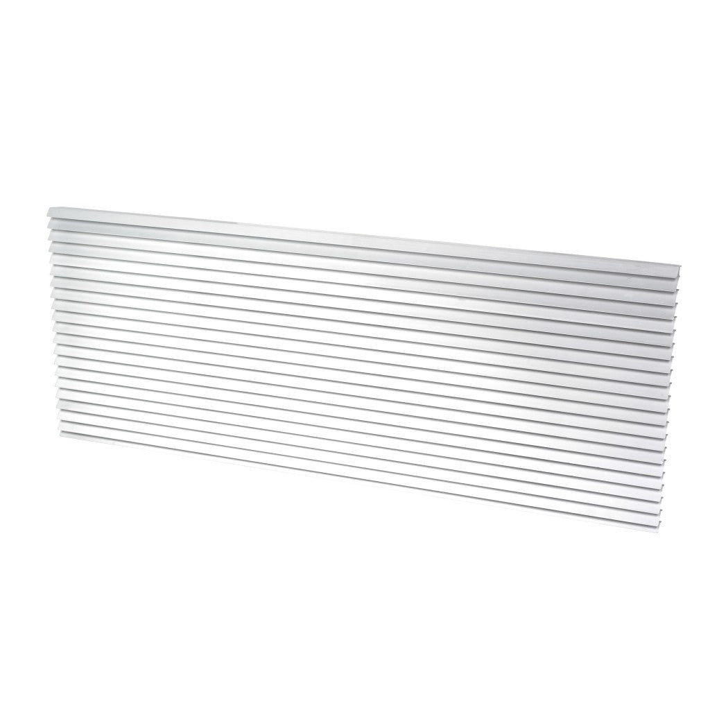 Exterior Architectural Aluminum Grill: White Baked Enamel