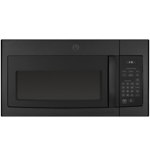 GE JVM3160DF2BB Over Range Microwave, 1.6 Cu. Ft., 1000W, with 1-Year Warranty