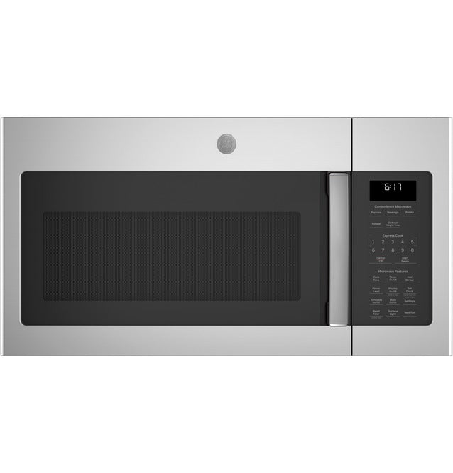 GE JVM6172SKSS Over Range Microwave, 1.7 Cu. Ft., 1000W, with 1-Year Warranty