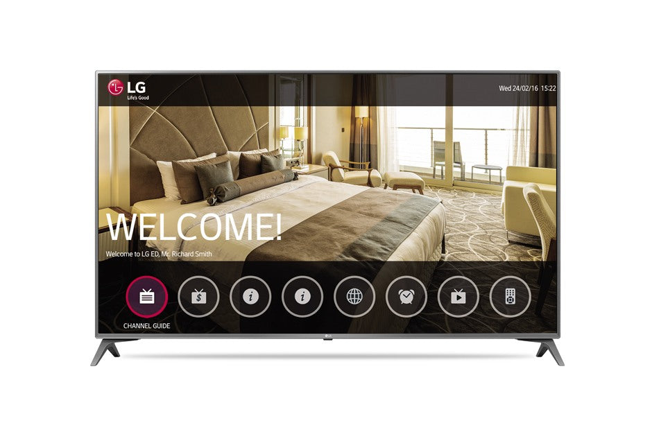 LG 55UV560H 55″ Edge-lit Hospitality Smart 4K UHD IPTV with Pro:Idiom, b-LAN and 2 Year Warranty