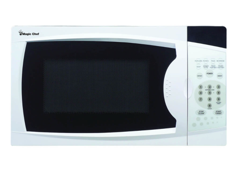 Magic Chef MCM770W Microwave, 0.7 Cu. Ft., 700W, with 1-Year Warranty