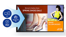 Samsung DM55E 55″ DM series, FHD, 450 Nits, Slim Direct-Lit LED Display, 24/7, 3 Year Warranty