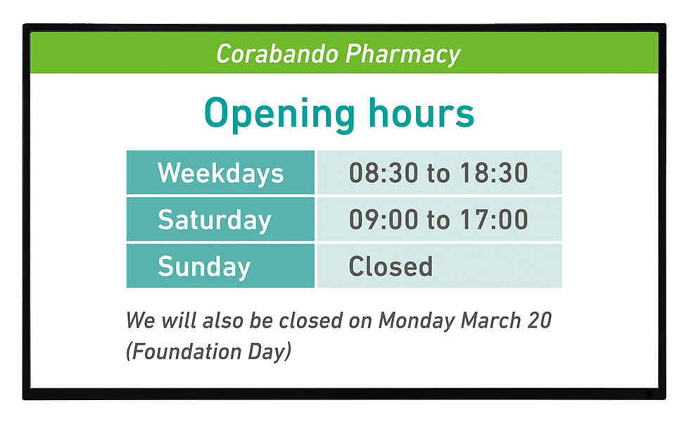 Sharp PN-Y326 Front View