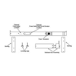 Amana PTSB320E Subbase Kit For 208/230 Volt 20 Amp
