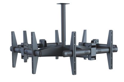 Premier ECM-4000 Quadruple Ceiling Mount for Flat Panels up to 150 lb. / 68 kg
