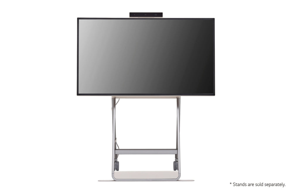 LG 43HT3WJ 43” One:Quick Flex All-in One Meeting & Screenshare Solution for Video Conferencing & Collaboration Front View Screen Off