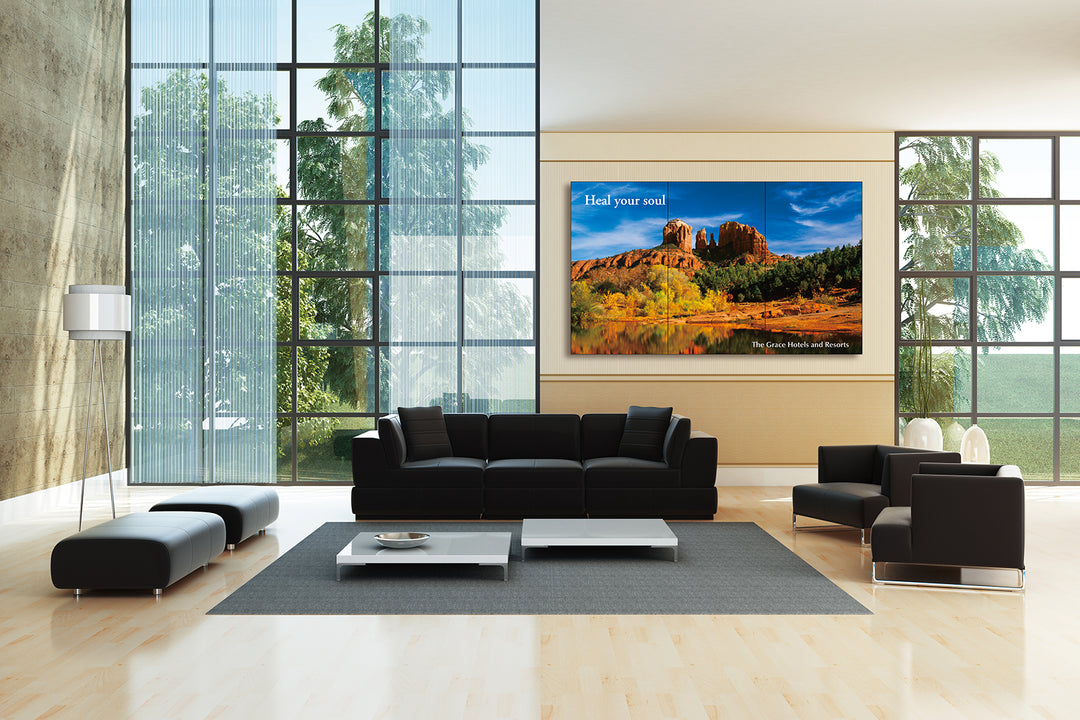 Sharp PN-V701 3 Display Video Wall Example