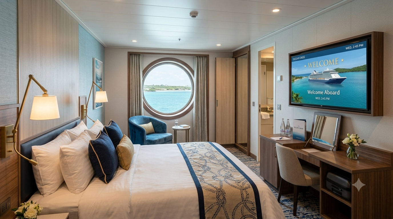 Why Consumer TVs Just Can't Cut It on a Cruise (And How to Get the Right Screens, Fast)