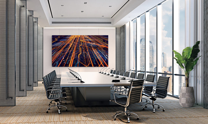 Samsung 130'' IAC All-in-One 2k Display with control box, wall brackets, speakers and décor bezels