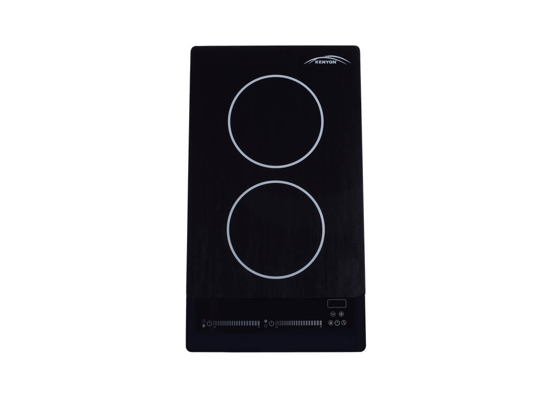 Kenyon B80321 120V Bridge Induction Black Glass Burner with slide touch controls