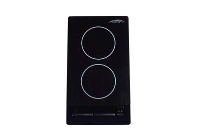 Kenyon B80321 120V Bridge Induction Black Glass Burner with slide touch controls