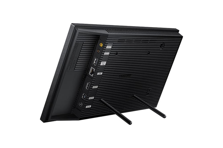 Samsung QB13R-T 13" Touch-Enabled Small Display rear with stand back of display