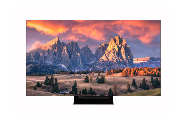 LG 65EP5G-B 65" UltraFine Display OLED Pro Front View Display On with Content