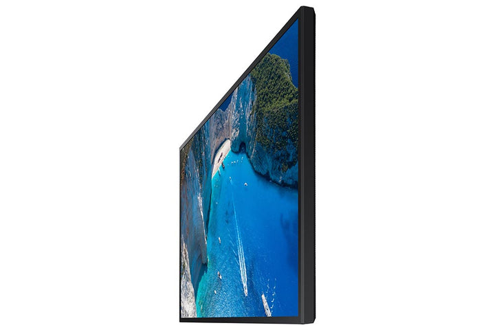 Samsung OM75A 75" Outdoor Display Tilted View Landscape