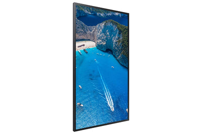 Samsung OM75A 75" Outdoor Display Tilted Right View Portrait