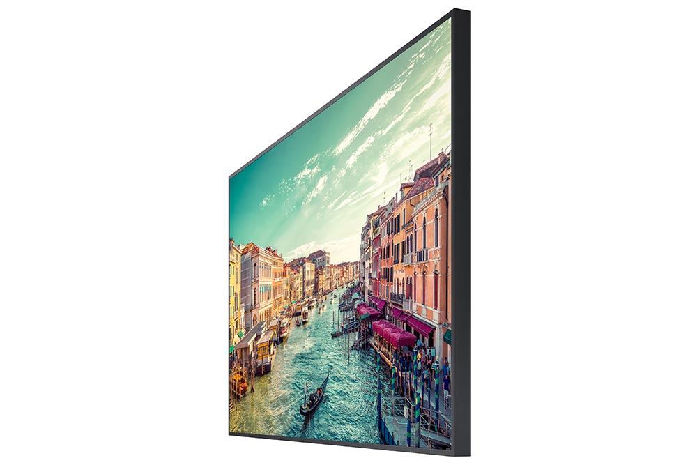 Samsung QB85R-N 85" Edge-Lit 4K UHD Display 3/4 view