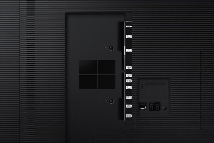 Samsung QB85R-N 85" Edge-Lit 4K UHD Display Connectivity ports