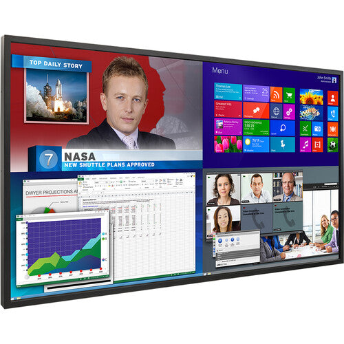 Planar EP6524K 65" EP Series UHD Display, 4K @ 60Hz, 500 Nits, LCD with LED Backlight, 24/7, Landscape/Portrait, 3 Year Advance Exchange Warranty