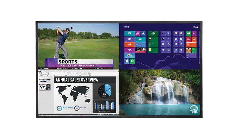 Planar EP6524K-T 65" EP Series Interactive Display, IR 20 Point Touch, 4K @ 60Hz, 450 Nits, LCD with LED Backlight, 24/7, Landscape/Portrait, 3 Year Advance Exchange Warranty