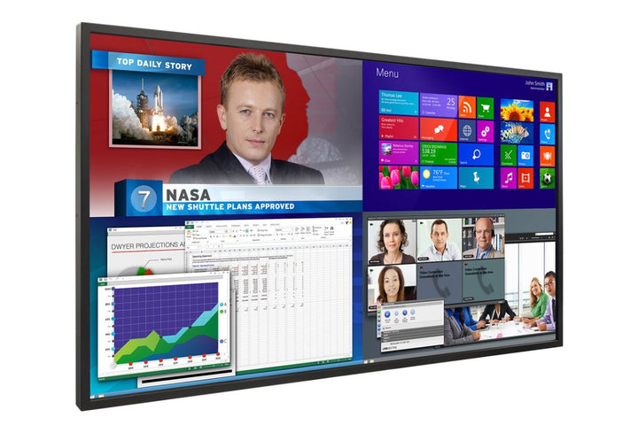 Planar EP5024K-T 50" EP Series Interactive Display, IR 20 Point Touch, 4K @ 60Hz, 450 Nits, LCD with LED Backlight, 24/7, Landscape/Portrait, 3 Year Advance Exchange Warranty