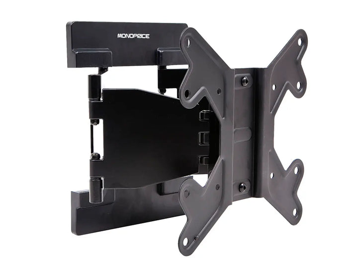 Monoprice 8678 SlimSelect Series Low Profile Full-Motion Articulating TV Wall Mount Bracket For LED TVs 23in to 42in, Max Weight 66 lbs., VESA Patterns Up to 200x200, Works with Concrete and Brick