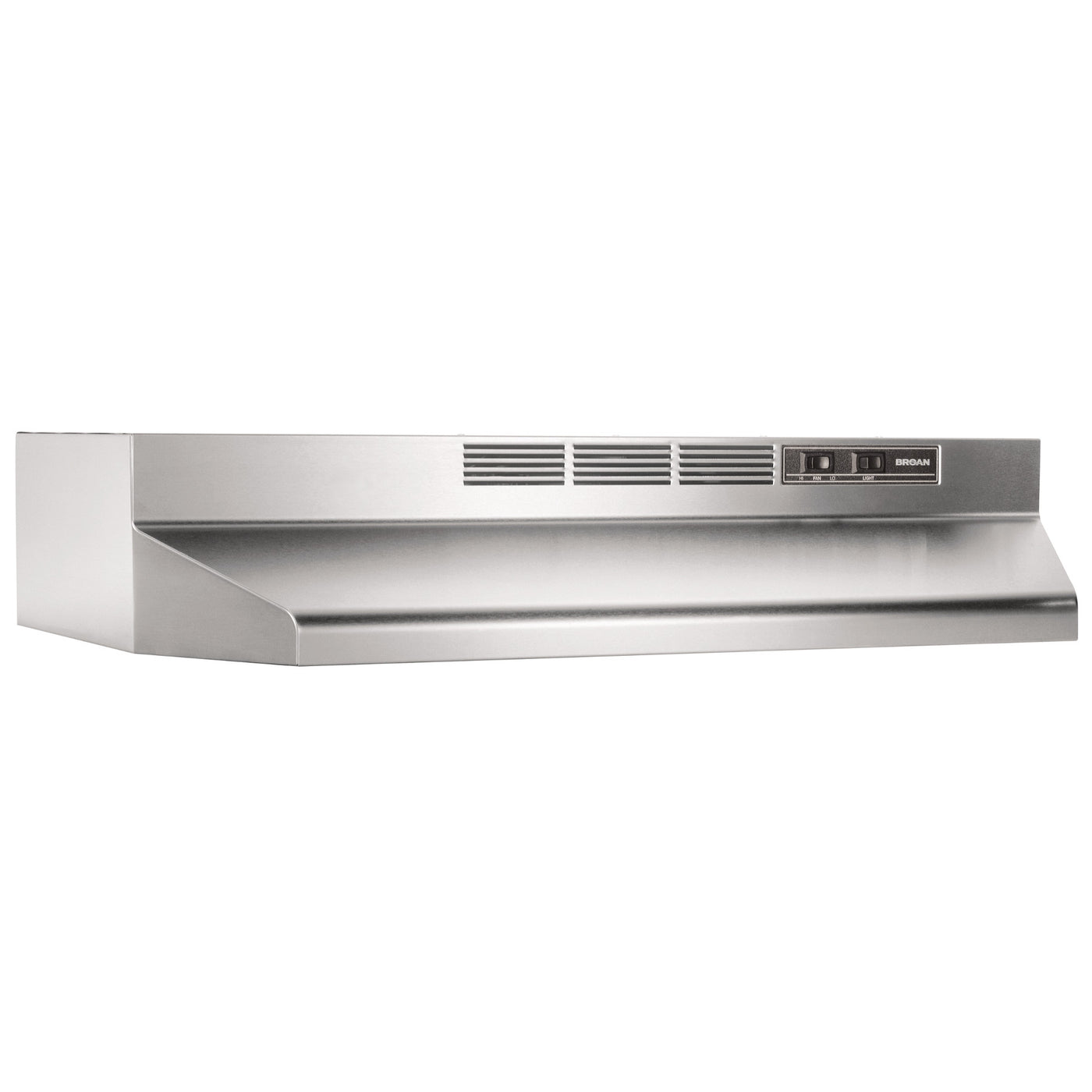 Broan 24-Inch Ductless Under-Cabinet Range Hood, Stainless Steel with 1 year warranty