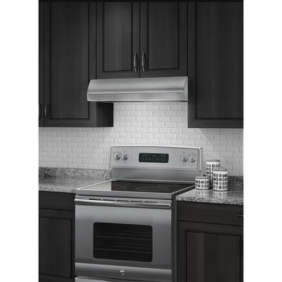 Broan 30-Inch BXT130SS 4-Way Convertible Under-Cabinet Range Hood, Stainless Steel with 1-year warranty