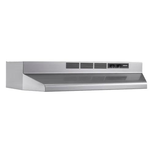 Broan 30-Inch Ductless BUEZ130SF Under-Cabinet Range Hood w/ Easy Install System, Stainless Finish