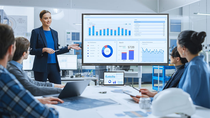 Newline 86" C Series TT-8623C Plug and Play Interactive 4k Display with speakers, 450 nit Brightness and 40 points of touch