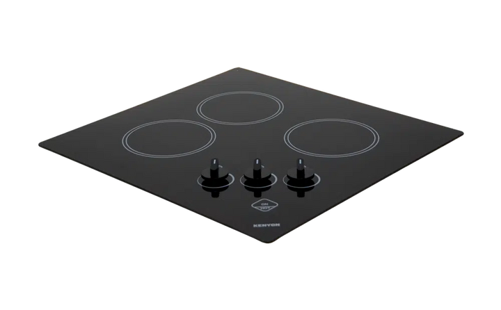 Kenyon B41608 Caribbean 3 Burner 120v Electric Cooktop in Black Glass and Knob controls