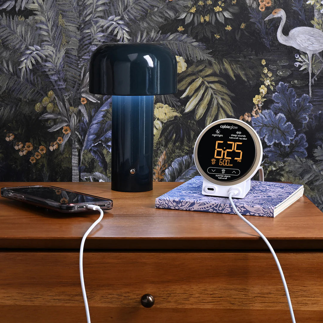 Brandstand CubieGlow Sunrise Alarm Clock with 2 USB-C Charging Ports and Nightlight