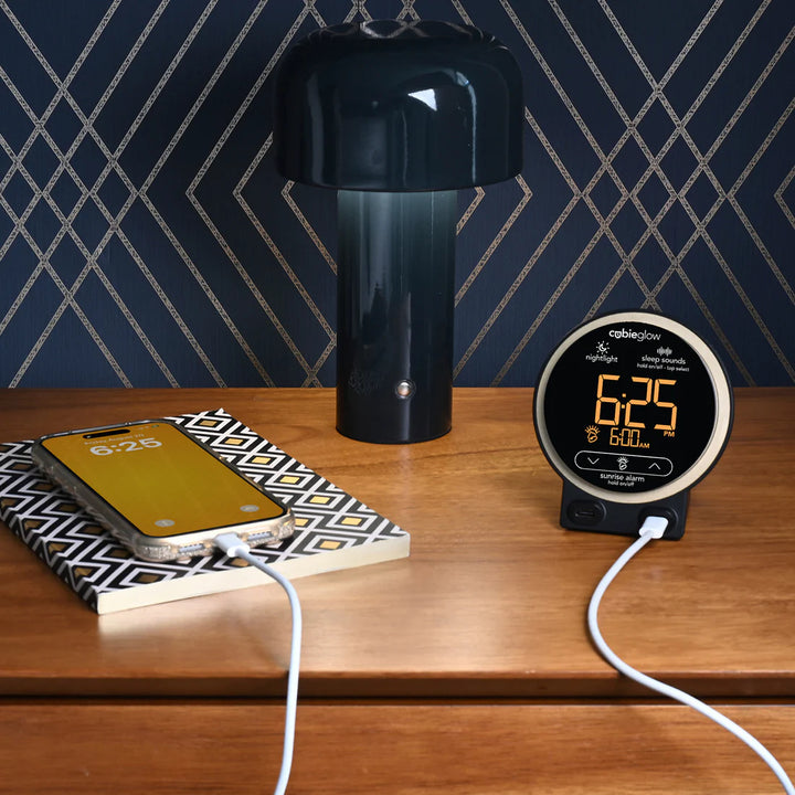 Brandstand CubieGlow Sunrise Alarm Clock with 2 USB-C Charging Ports and Nightlight