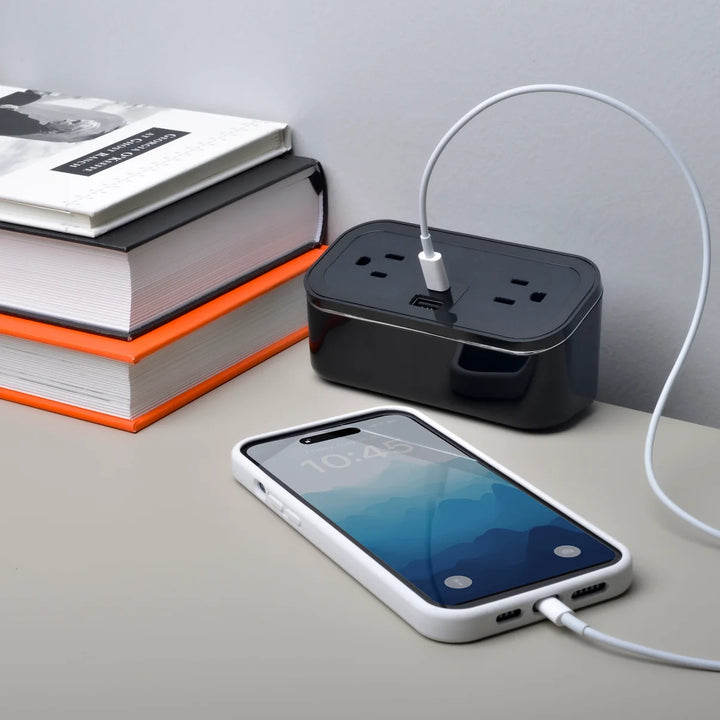 Brandstand BPECM CubieMini Power Hub with 2 USB, Power Outlets, 1-Year Warranty
